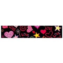 Love Hearts Sweet Vector Flano Scarf (small)