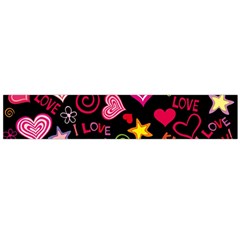 Love Hearts Sweet Vector Flano Scarf (large) by Simbadda