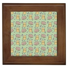 Cute Hamster Pattern Framed Tiles