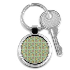 Cute Hamster Pattern Key Chains (Round) 