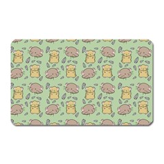 Cute Hamster Pattern Magnet (Rectangular)