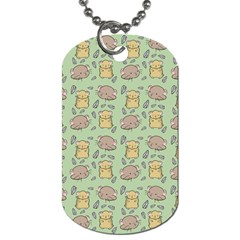 Cute Hamster Pattern Dog Tag (One Side)