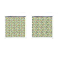 Cute Hamster Pattern Cufflinks (Square)