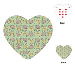 Cute Hamster Pattern Playing Cards (Heart) 