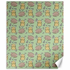 Cute Hamster Pattern Canvas 8  x 10 