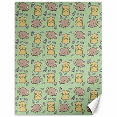 Cute Hamster Pattern Canvas 12  x 16  