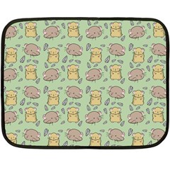 Cute Hamster Pattern Double Sided Fleece Blanket (Mini) 