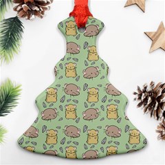 Cute Hamster Pattern Christmas Tree Ornament (Two Sides)