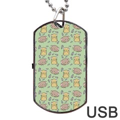 Cute Hamster Pattern Dog Tag Usb Flash (one Side)