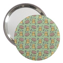 Cute Hamster Pattern 3  Handbag Mirrors