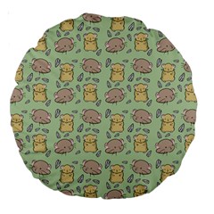 Cute Hamster Pattern Large 18  Premium Round Cushions