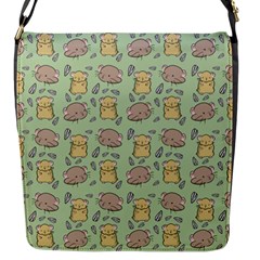 Cute Hamster Pattern Flap Messenger Bag (S)