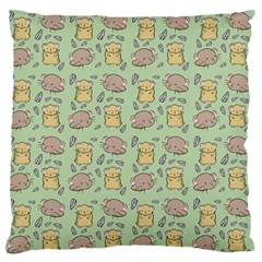 Cute Hamster Pattern Large Flano Cushion Case (two Sides)