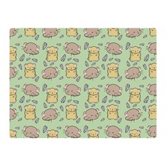 Cute Hamster Pattern Double Sided Flano Blanket (Mini) 