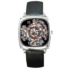 Science Fiction Background Fantasy Square Metal Watch