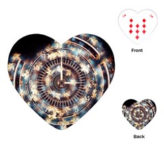 Science Fiction Background Fantasy Playing Cards (heart) 