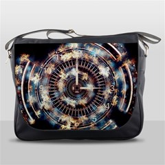 Science Fiction Background Fantasy Messenger Bags by Simbadda