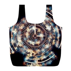 Science Fiction Background Fantasy Full Print Recycle Bags (l)  by Simbadda