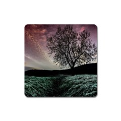 Sky Landscape Nature Clouds Square Magnet by Simbadda