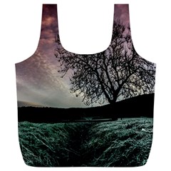 Sky Landscape Nature Clouds Full Print Recycle Bags (l) 