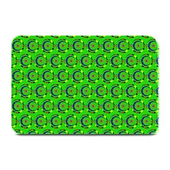 Green Abstract Art Circles Swirls Stars Plate Mats