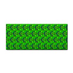 Green Abstract Art Circles Swirls Stars Cosmetic Storage Cases