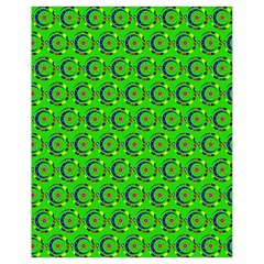 Green Abstract Art Circles Swirls Stars Drawstring Bag (small)