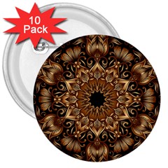 3d Fractal Art 3  Buttons (10 Pack) 