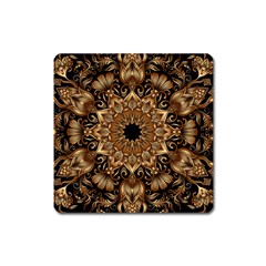 3d Fractal Art Square Magnet