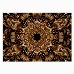 3d Fractal Art Large Glasses Cloth by Simbadda