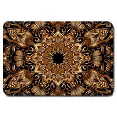 3d Fractal Art Large Doormat  by Simbadda