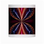 3d Abstract Ring White Mugs Center