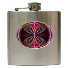 3d Abstract Ring Hip Flask (6 Oz) by Simbadda