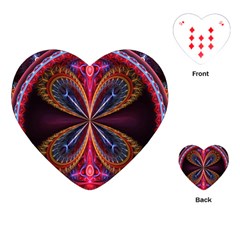 3d Abstract Ring Playing Cards (heart)  by Simbadda