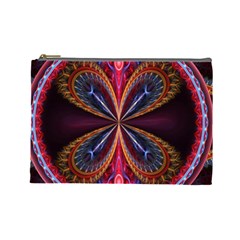 3d Abstract Ring Cosmetic Bag (large)  by Simbadda