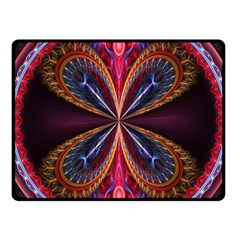 3d Abstract Ring Fleece Blanket (small)