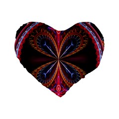 3d Abstract Ring Standard 16  Premium Heart Shape Cushions