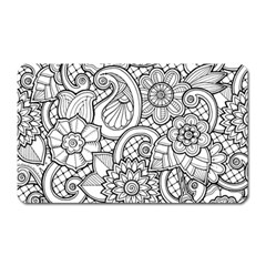 These Flowers Need Colour! Magnet (rectangular) by Simbadda