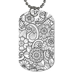 These Flowers Need Colour! Dog Tag (one Side)