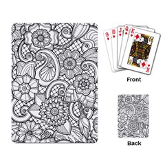 These Flowers Need Colour! Playing Card by Simbadda