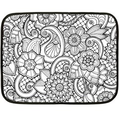 These Flowers Need Colour! Fleece Blanket (mini)