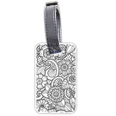 These Flowers Need Colour! Luggage Tags (one Side)  by Simbadda