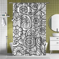 These Flowers Need Colour! Shower Curtain 48  X 72  (small) 