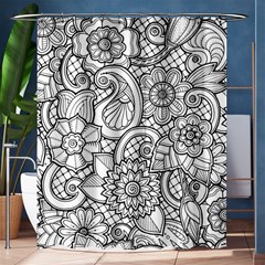 These Flowers Need Colour! Shower Curtain 60  X 72  (medium) 