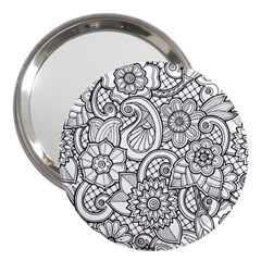 These Flowers Need Colour! 3  Handbag Mirrors by Simbadda