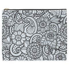 These Flowers Need Colour! Cosmetic Bag (xxxl)  by Simbadda