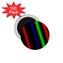 Multi Color Neon Background 1 75  Magnets (100 Pack)  by Simbadda