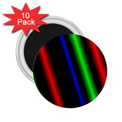 Multi Color Neon Background 2 25  Magnets (10 Pack) 