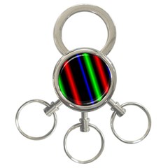 Multi Color Neon Background 3-ring Key Chains by Simbadda