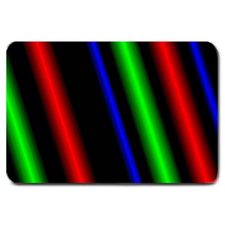 Multi Color Neon Background Large Doormat 